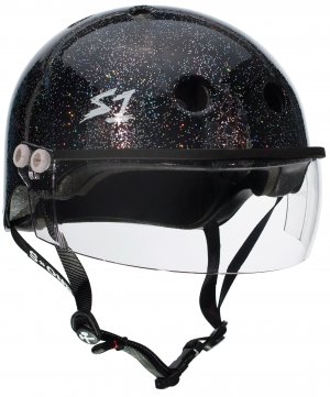 S1 Lifer Visor Helmet Black Gloss Glitter