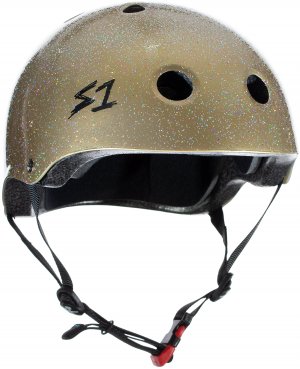 S1 Mini Lifer Helmet - Gold Gloss Glitter