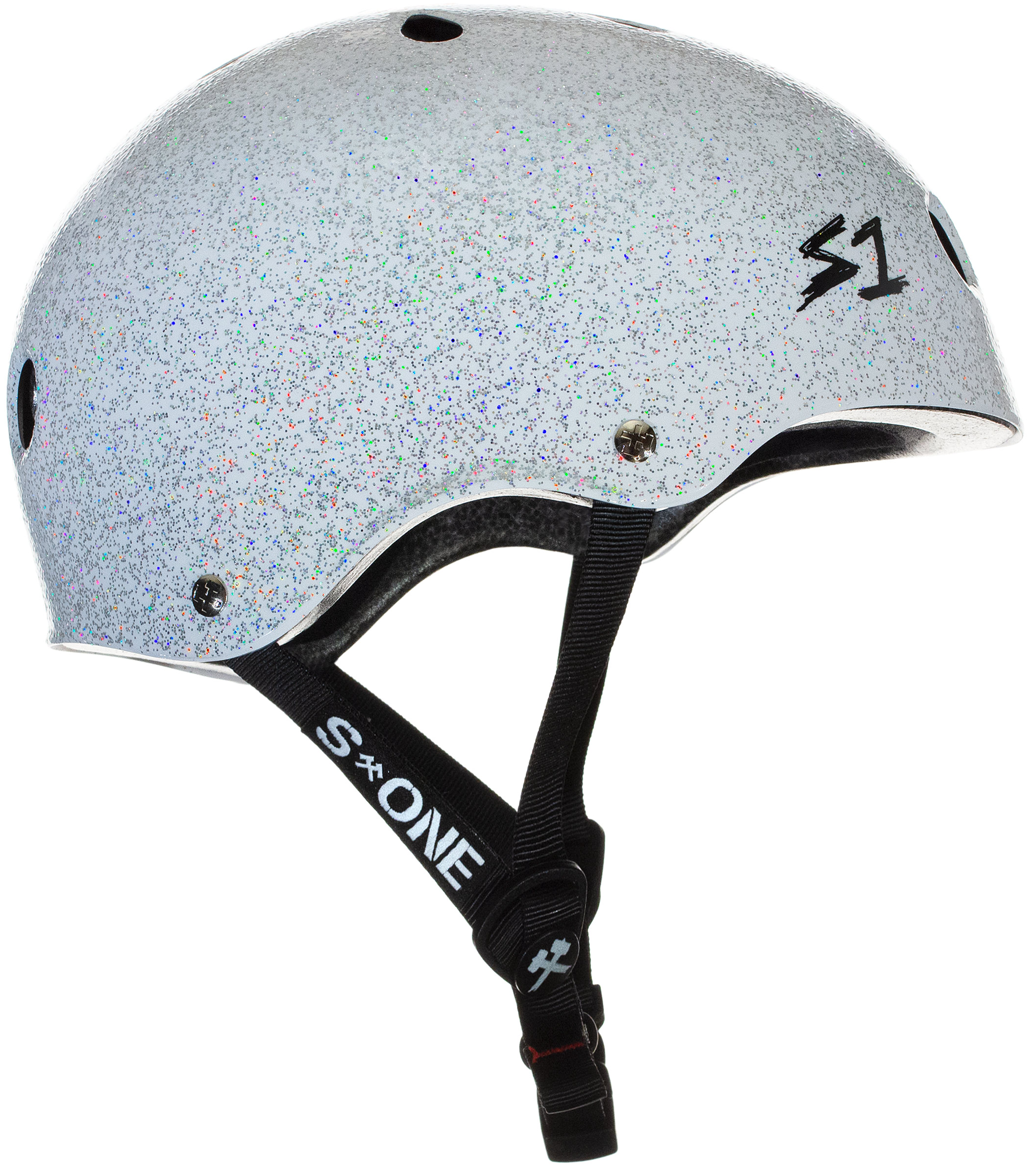S1 Lifer Helmet - White Gloss Glitter - Image 2