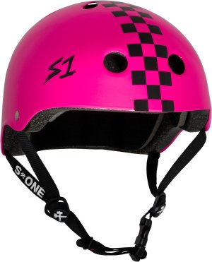 S1 Lifer Helmet - Pink Gloss w/ Black Checkers