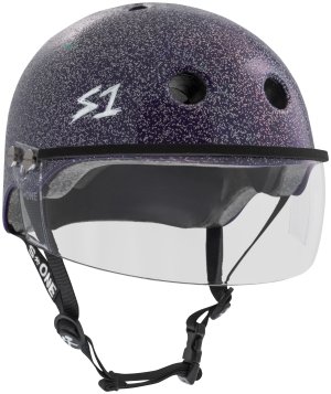 S1 Lifer Visor Helmet Purple Gloss Glitter